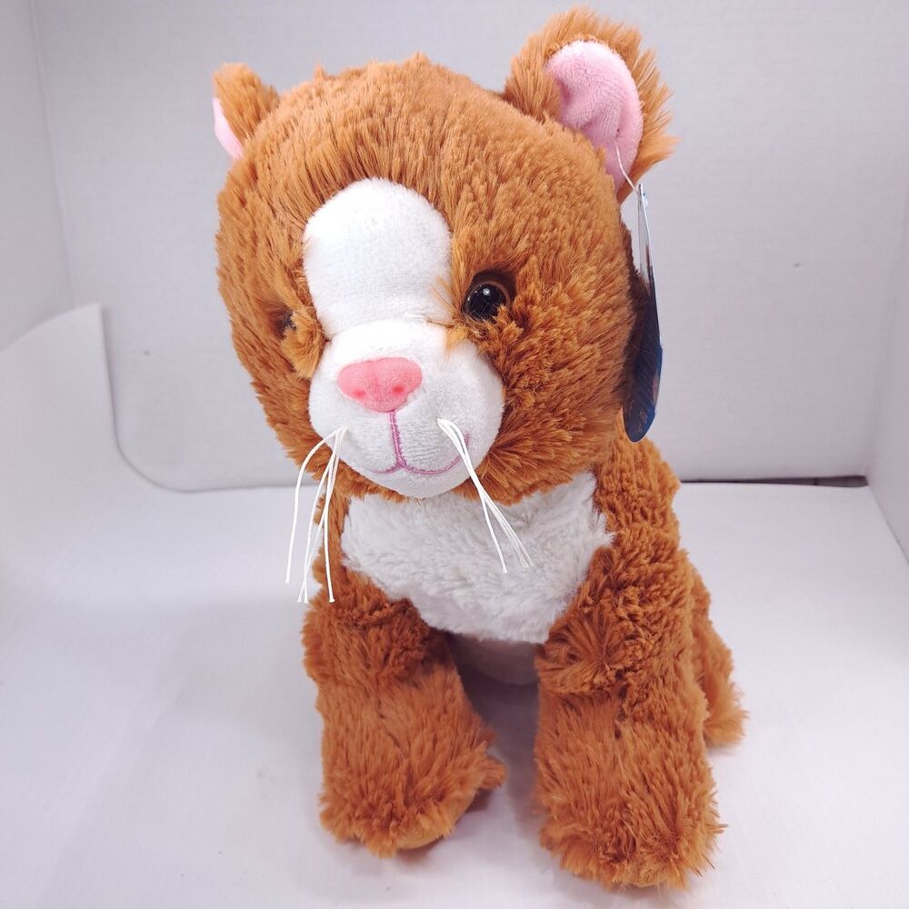 Send A Friend cat Plush Kiwi Orange white Kitten kitty stuffed animal toy w/ tag